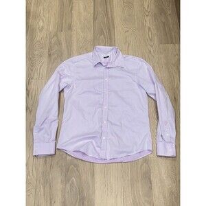 Versace Collection Trend Purple Lavender Dress Shirt Mens Size 17 43 Large